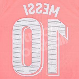 Original Player Issue 2018-19 Barcelona Third Name Number Set #10 MESSI Avery - Image 3