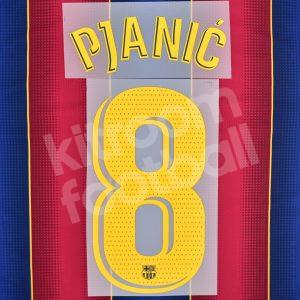 2020-21 Barcelona Home Name Number Set #8 PJANIC La Liga Repro