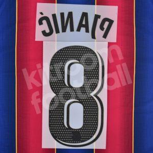 2020-21 Barcelona Home Name Number Set #8 PJANIC La Liga Repro - Image 3