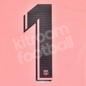 Original Player Issue 2018-19 Barcelona Third Number Match #1 Avery