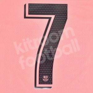 Original Player Issue 2018-19 Barcelona Third Number Match #7 Avery