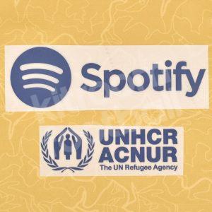 2022-23 Barcelona Sponsor Patch Spotify UNHCR ACNUR Away Repro