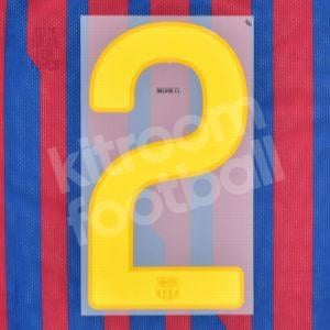 Original Player Issue 2011-12 Barcelona Home Number #2 Sipesa