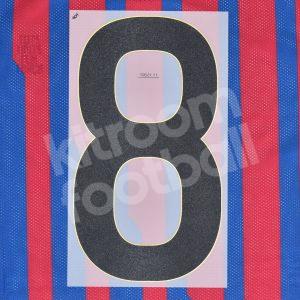 Original Player Issue 2011-12 Barcelona Home Number #8 Sipesa - Image 3