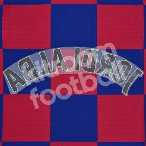 Original Player Issue 2018-21 Barcelona Home Name Block JORDI ALBA La Liga - Image 3