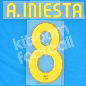 2007-08 Barcelona Name Set #8 A. INIESTA Repro