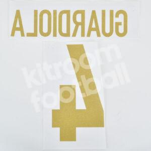1998-00 Barcelona Centenary Name Set #4 GUARDIOLA Repro - Image 3