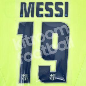 2005-06 Barcelona Away Name Number Set #19 MESSI Liga Repro v1
