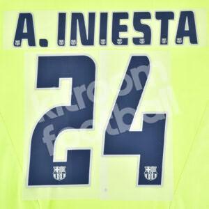 2004-06 Barcelona La Liga Away Name Set (Repro)