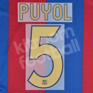 Original Player Issue 2006-07 Barcelona Name Set #5 PUYOL Sipesa
