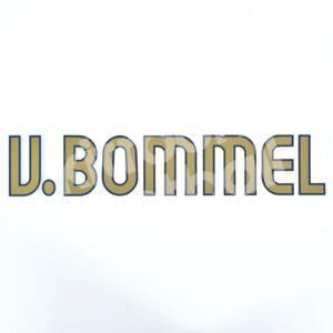 2006-07 Barcelona Player Issue Name Set Sipesa - V. BOMMEL (Name Only)