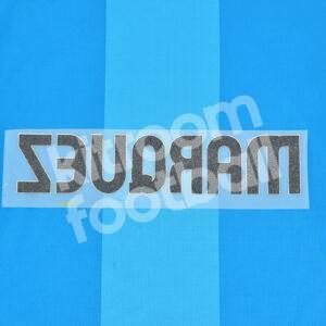 2007-08 Barcelona Home Name Block MARQUEZ Repro - Image 3