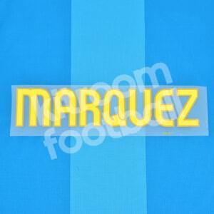 2007-08 Barcelona Home Name Block MARQUEZ Repro