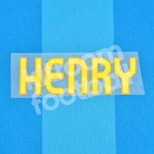 2007-08 Barcelona Home Name Block HENRY Repro
