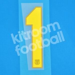 2007-08 Barcelona Home Number #1 Repro