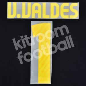 2010-11 Barcelona Goalkeeper Name Set #1 Victor VALDES (Repro)