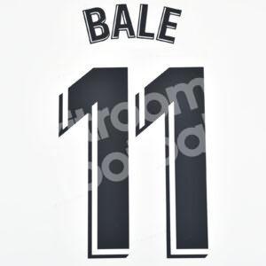 2018-19 Real Madrid La Liga Home Name Number Set #11 BALE Repro