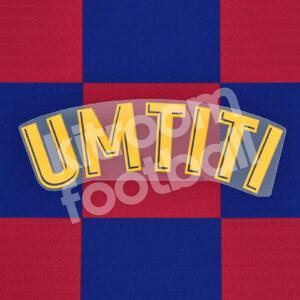 Original Player Issue 2018-21 Barcelona Home Name Block UMTITI La Liga