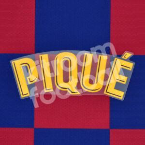 Original Player Issue 2018-21 Barcelona Home Name Block PIQUE La Liga