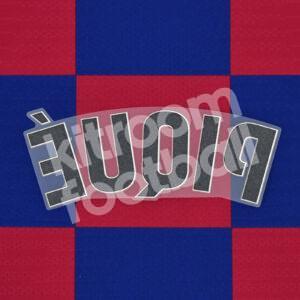 Original Player Issue 2018-21 Barcelona Home Name Block PIQUE La Liga - Image 3
