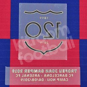 2019-20 Barcelona Joan Gamper Trophy & 120 years MDT Patch Home Repro - Image 3