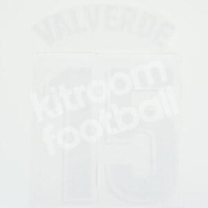 2019-20 Real Madrid La Liga Home Name Number Set #15 VALVERDE La Liga Repro v1 - Image 3