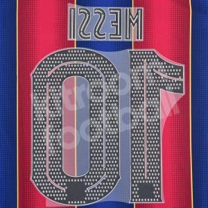 Original Player Issue 2019-21 Barcelona Home Name Set #10 MESSI Champions League - Image 3