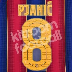 2020-21 Barcelona Player Issue Home Name Set #8 PJANIC Champions League Avery