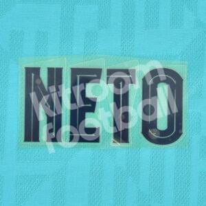 2019-21 Barcelona Player Issue Name Set Away Champions League - NETO (Only name)