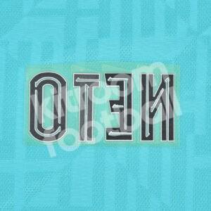 2019-21 Barcelona Player Issue Name Set Away Champions League - NETO (Only name) - Image 3