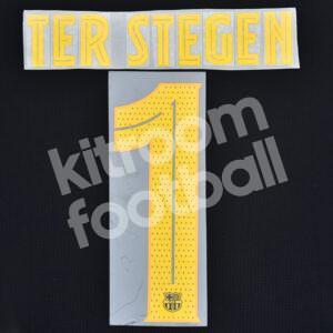 2019-22 Barcelona Home Name Number Set #1 TER STEGEN Repro European Version