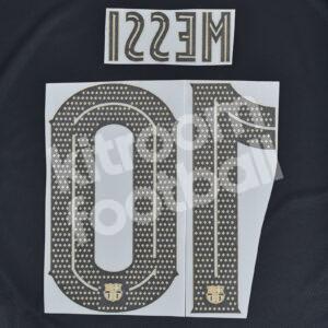 2020-21 Barcelona Cup Away Name Set #10 MESSI (HQ Repro) - Image 3