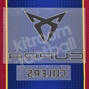 2020-21 Barcelona Sponsor Patch Cupra + Culers Home Gamper Repro - Image 3