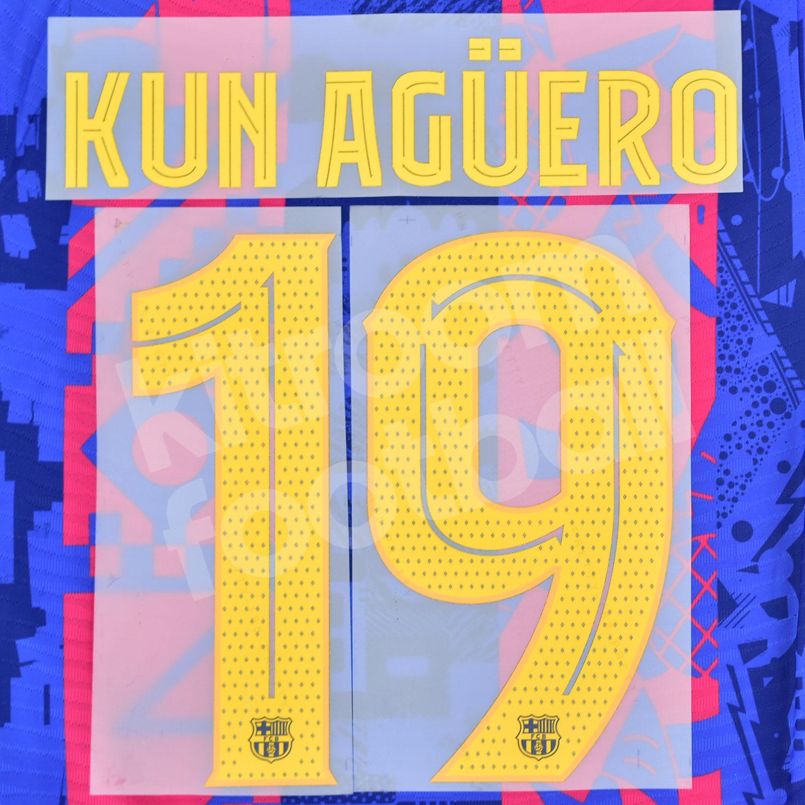 2021-22 Barcelona Home Name Set La Liga Repro - #25 AUBAMEYANG 2021-22 Barcelona Home Name Set La Liga Repro - #25 AUBAMEYANG