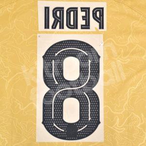 2022-23 Barcelona Away Name Number Set #8 PEDRI Repro - Image 3