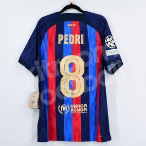 2022-23 Barcelona Home Match Shirt #8 PEDRI (M) Dri-FIT ADV Champions League (DJ7643-452) - Image 1