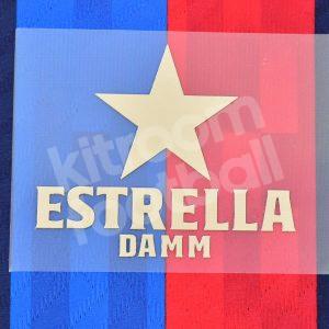 2022-23 Barcelona Sponsor Patch Estrella Damm Home Repro