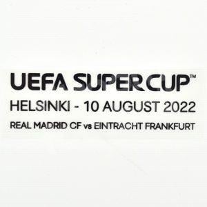 2022-23 Real Madrid Supercup 2022 vs Eintracht Match Details MDT Home Repro