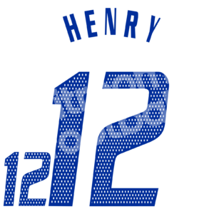 Euro 2004 France Name Set Number Away #12 HENRY Repro