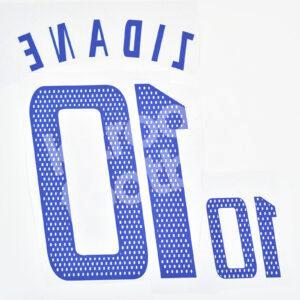 Euro 2004 France Name Number Set Number Away #10 ZIDANE Repro - Image 3