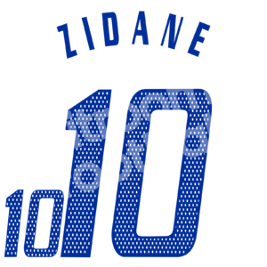 Euro 2004 France Name Number Set Number Away #10 ZIDANE Repro