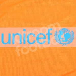Original Player Issue 2006-07 Barcelona Unicef Light Blue Sponsor Patch Sporting ID