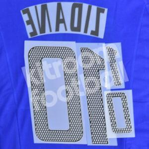 World Cup 2002 France Name Set Number Home #10 ZIDANE Repro - Image 3