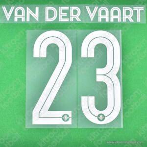 2015-16 Real Betis Name Number Set Home #23 VAN DER VAART Repro - Image 3