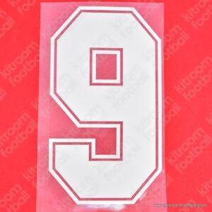 1987-93 AC Milan Home Number #9 VAN BASTEN (Repro) - Image 3