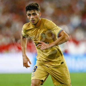 2022-23 Barcelona Away Match Shirt #8 PEDRI (S) Dri-FIT ADV La Liga (DJ7642-715) - Image 5