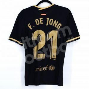 2020-21 Barcelona Away Shirt #21 F. DE JONG (Good) S