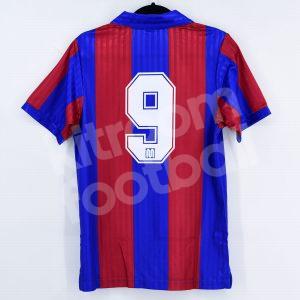 1990-92 Barcelona Home Shirt #9 LAUDRUP (S) Official Retro Replica