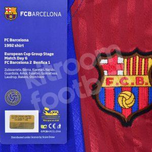 1990-92 Barcelona Home Shirt #9 LAUDRUP (S) Official Retro Replica - Image 4
