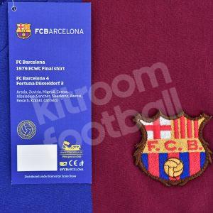 1970s Barcelona Home Shirt #9 CRUYFF (M) Official Retro Replica - Image 4